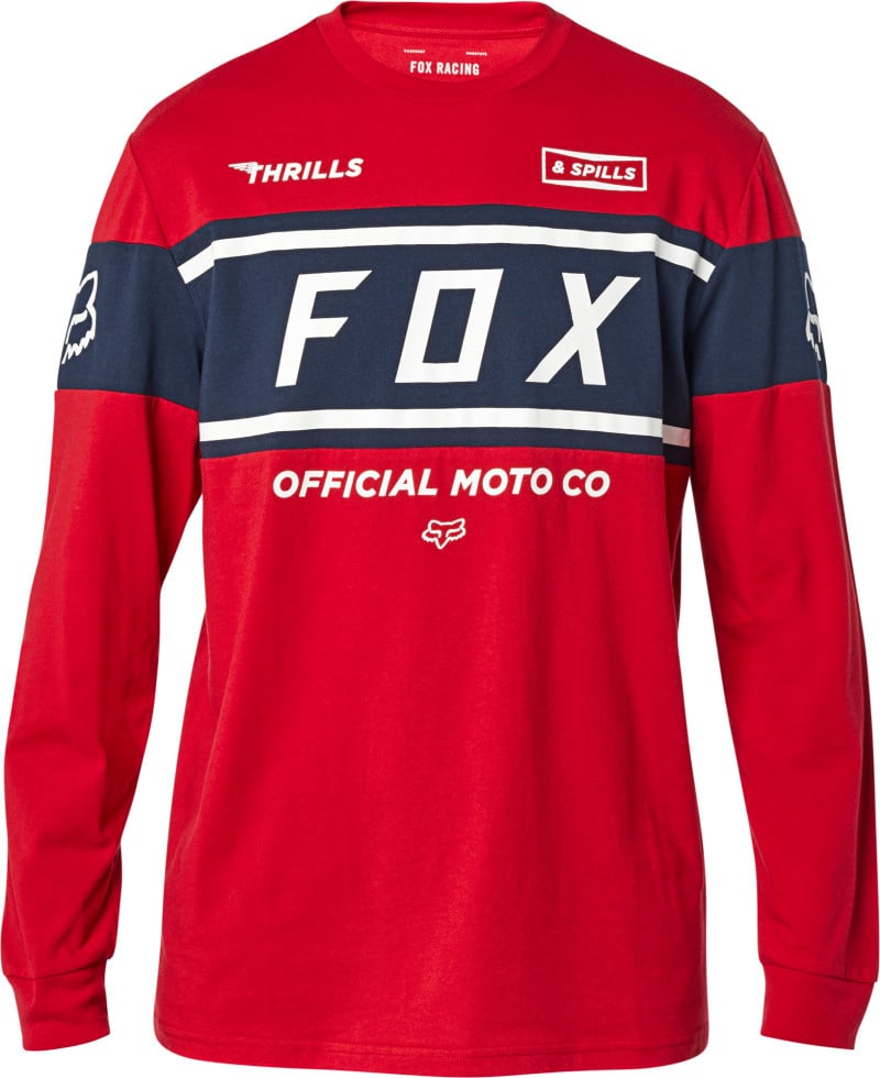 fox racing shirts  official top long sleeve - casual