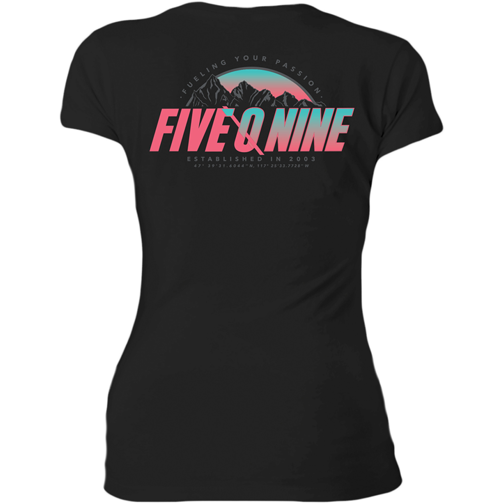 509 t-shirt shirts for womens coral dusk v neck