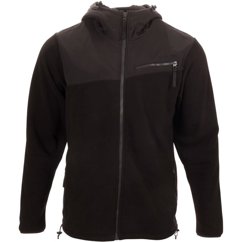   stroma fleece expedition mid layer hoodie black