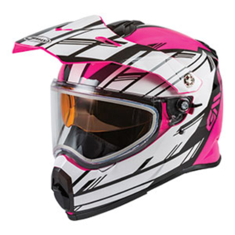 gmax helmets adult at-21 adventure touring dual shield - snowmobile