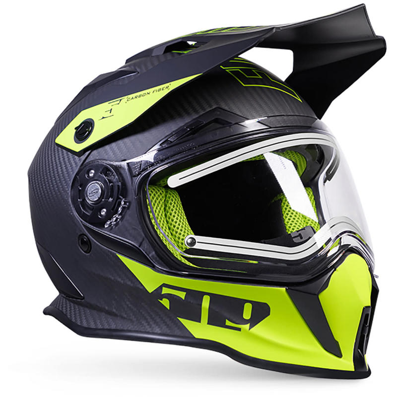 509 helmets adult delta r3 carbon fiber ignite electric shield - snowmobile