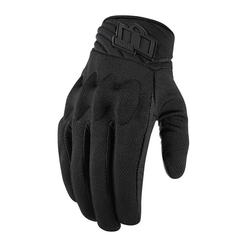 icon gloves  anthem 2 leather/mesh - motorcycle