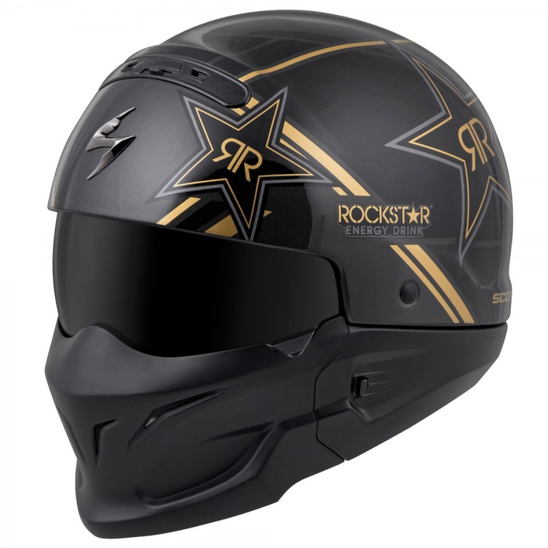 scorpion helmets adult covert rockstar open face - motorcycle