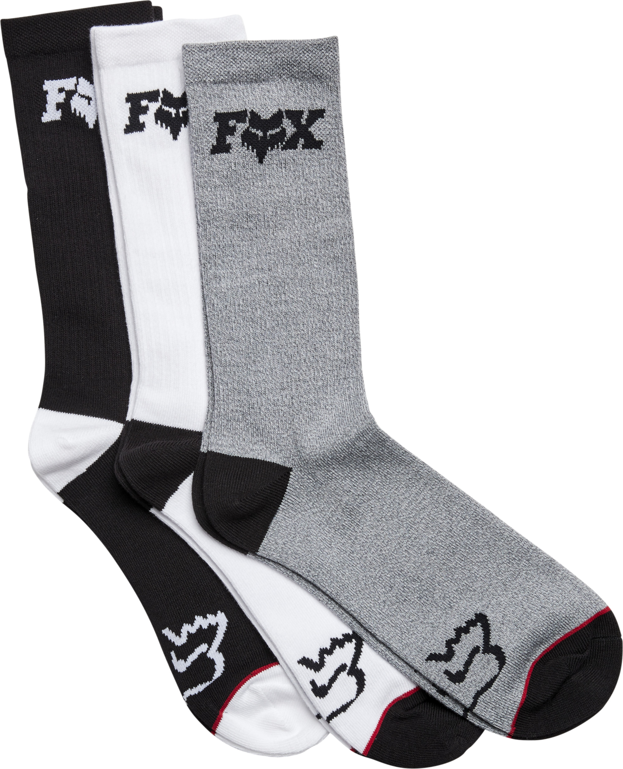 fox racing socks for mens men fheadx crew 3 pack
