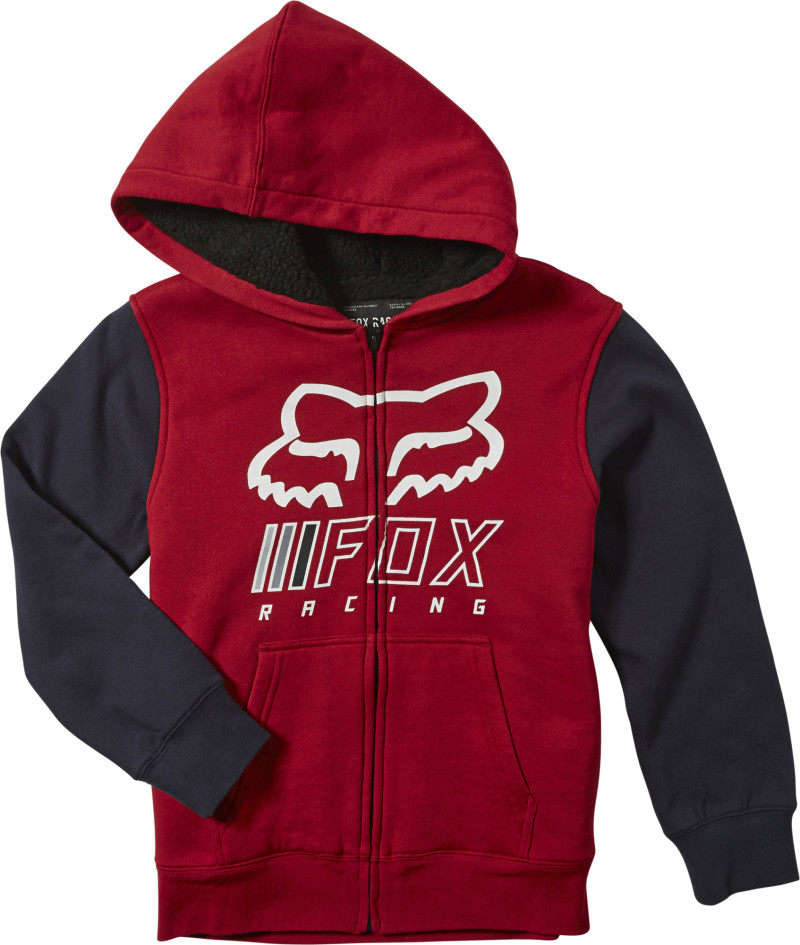fox racing hoodies  over haul sherpa zip fleece hoodies - casual
