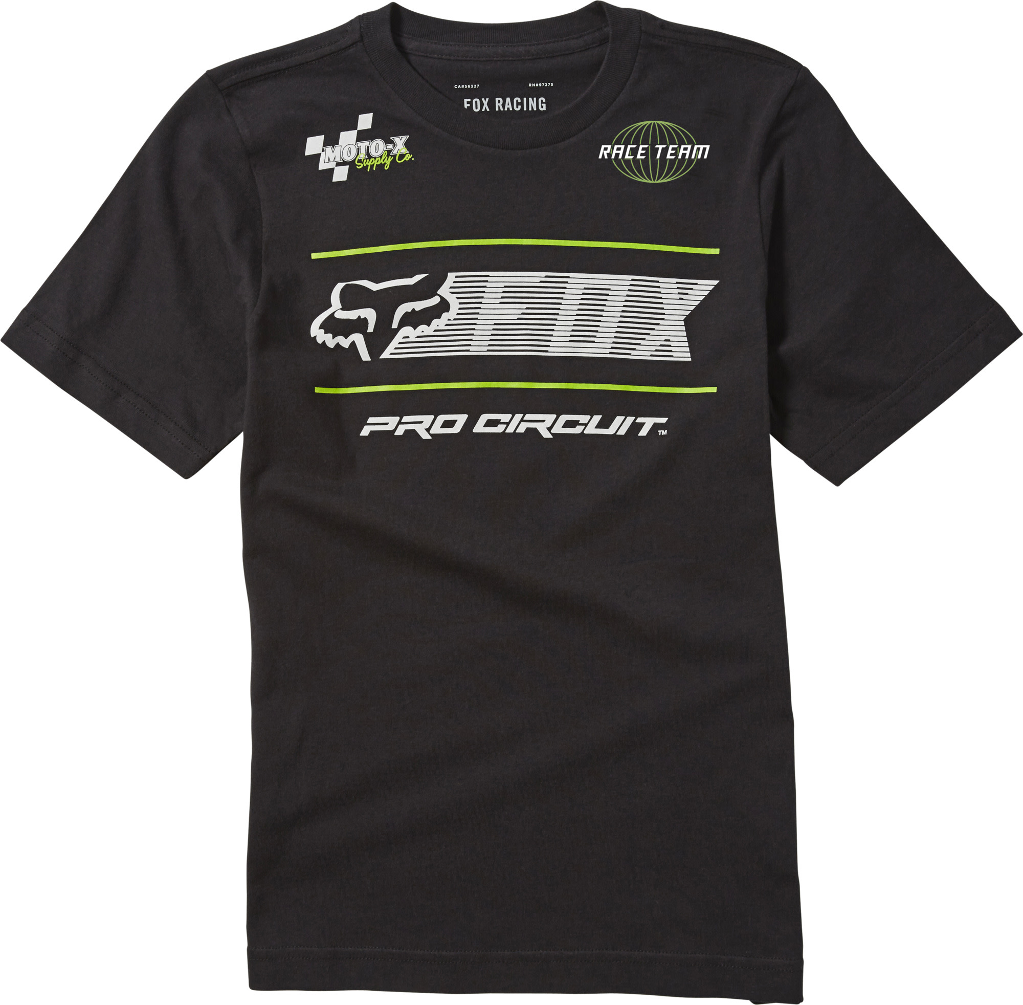 mode enfants chandails t-shirts par fox racing pour pro circuit