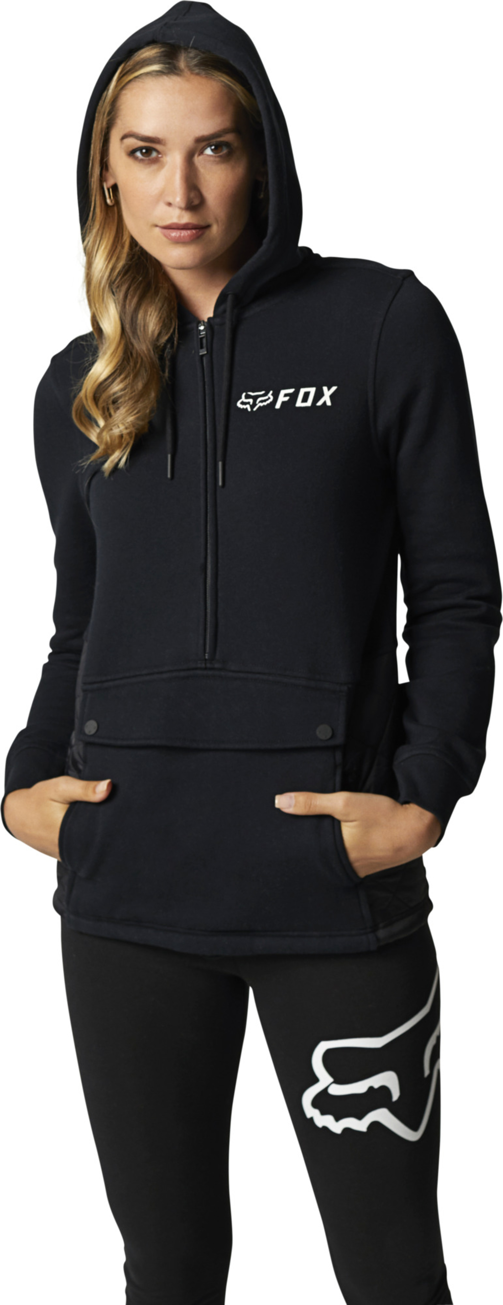 fox racing hoodies for womens peak zip fleece