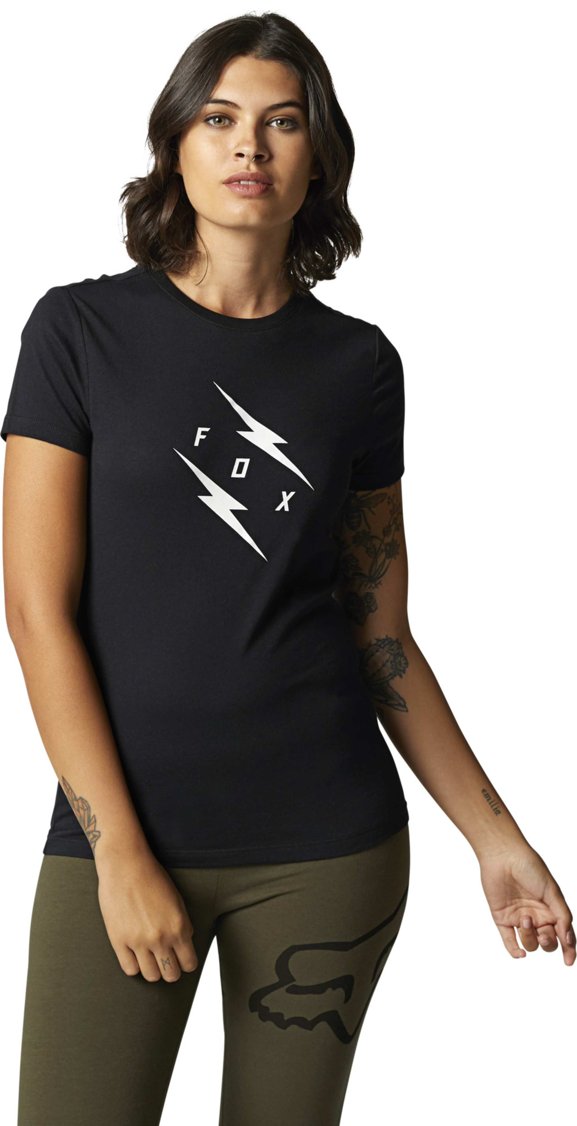 fox racing t-shirt shirts for womens bolt crew