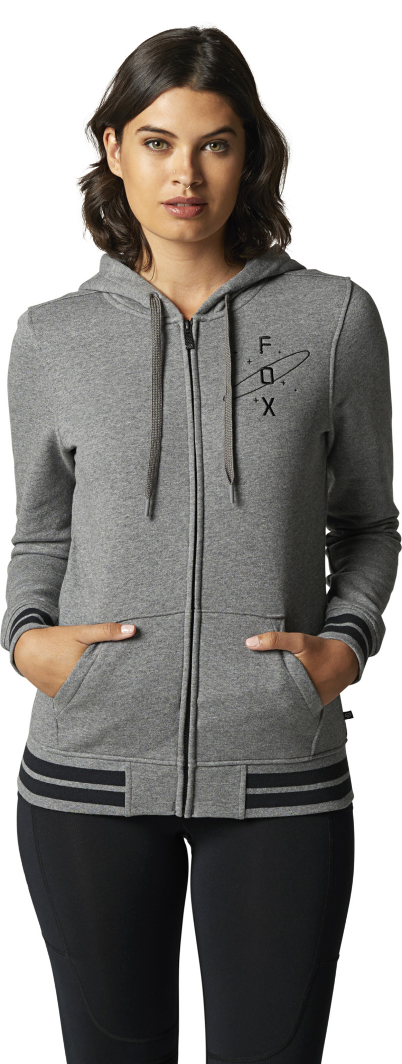 fox racing hoodies  orbital zip fleece hoodies - casual
