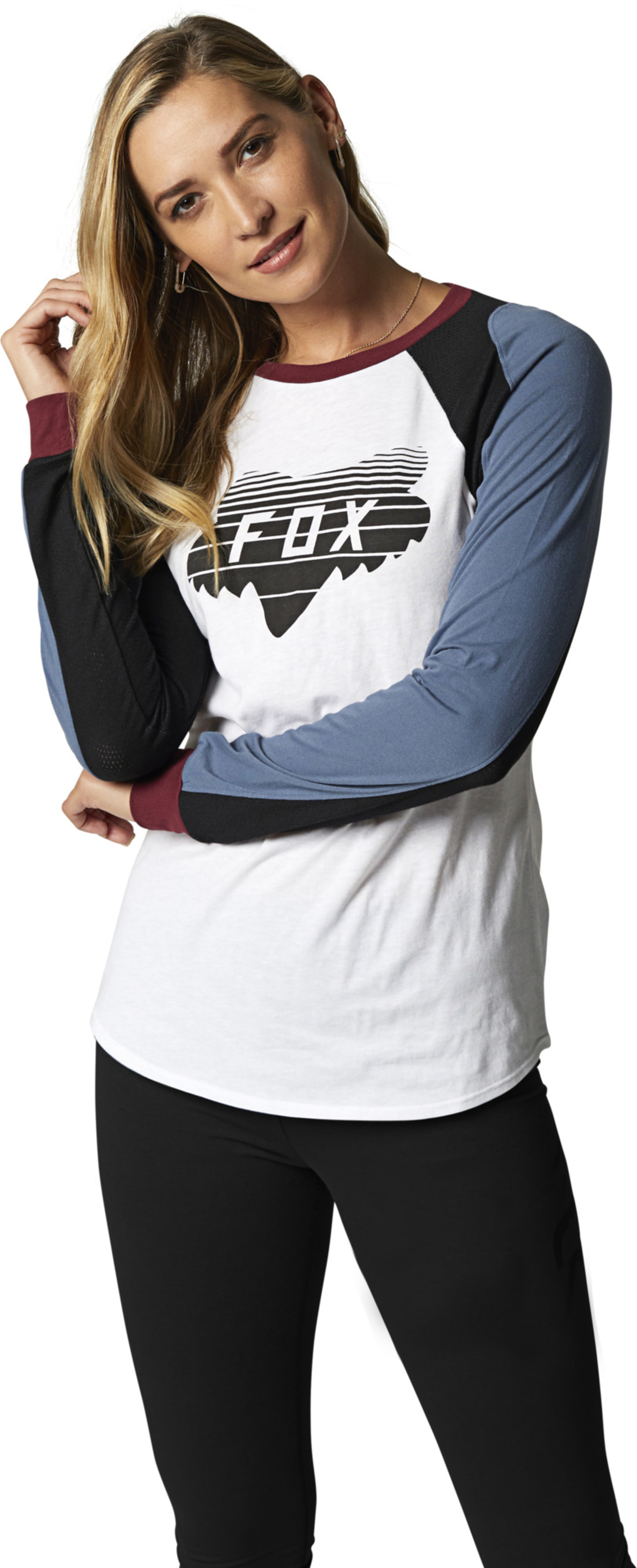 fox racing long sleeve shirts for womens accelerator
