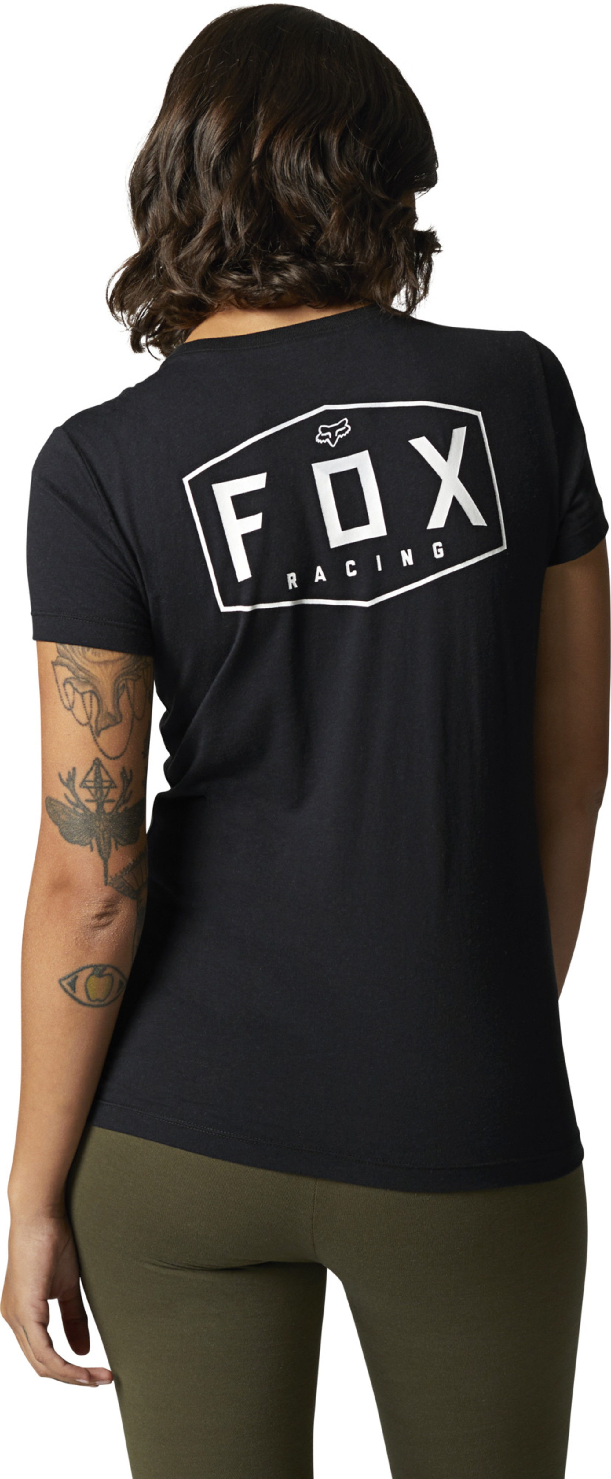 fox racing t-shirt shirts for womens crest vneck
