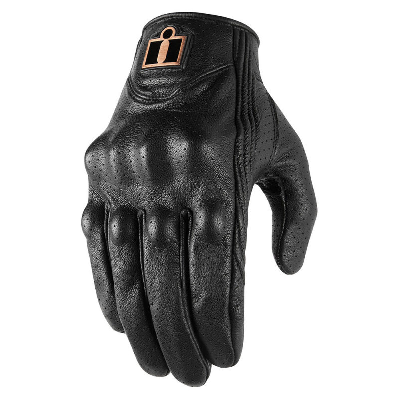 icon leather gloves for mens pursuit classic perforated