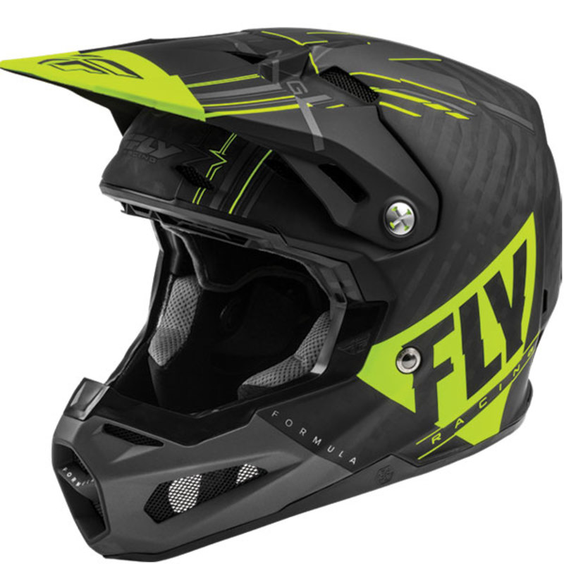 fly racing helmets adult formula vector carbon helmets - dirt bike