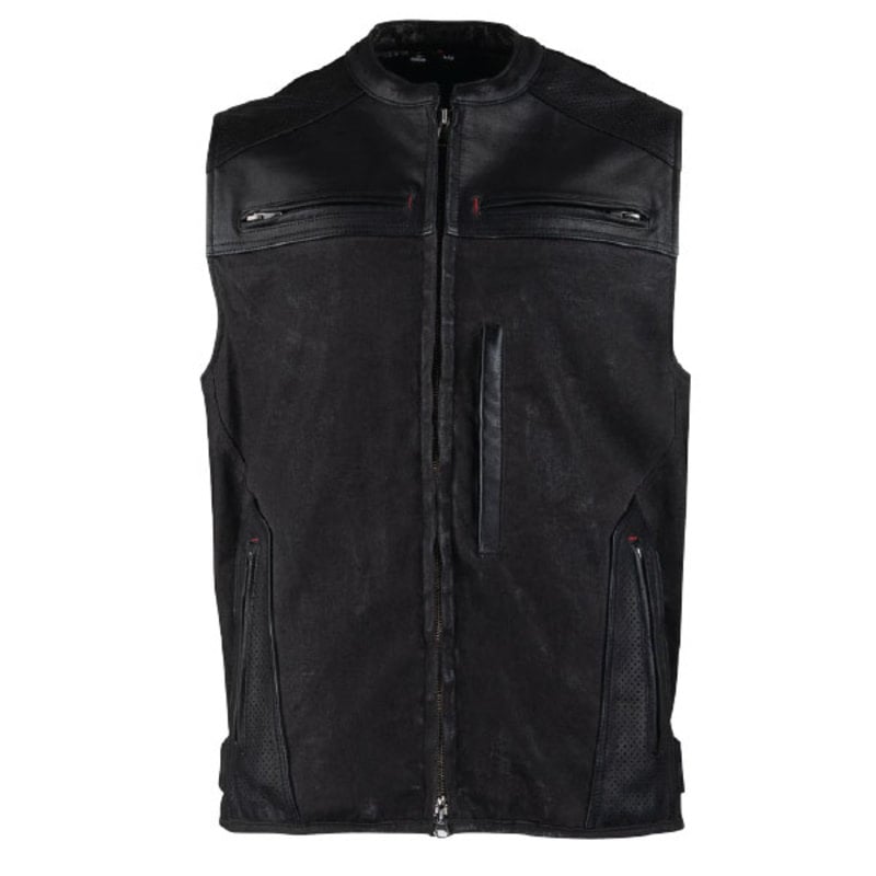 speed and strength vests  tough as nails leather & waxed vests - motorcycle