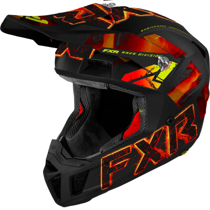 fxr racing helmets adult clutch evo limited edition full face - snowmobile