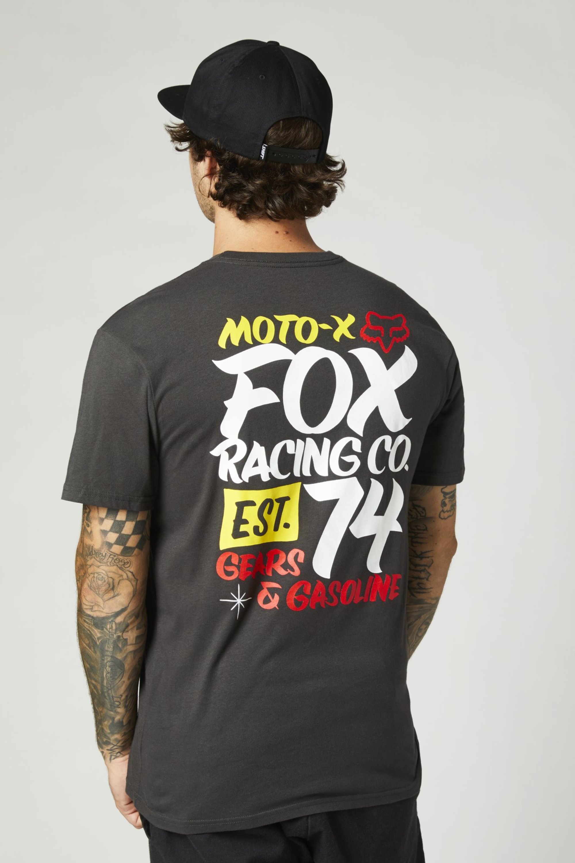 fox racing t-shirt shirts for men tranditional premium