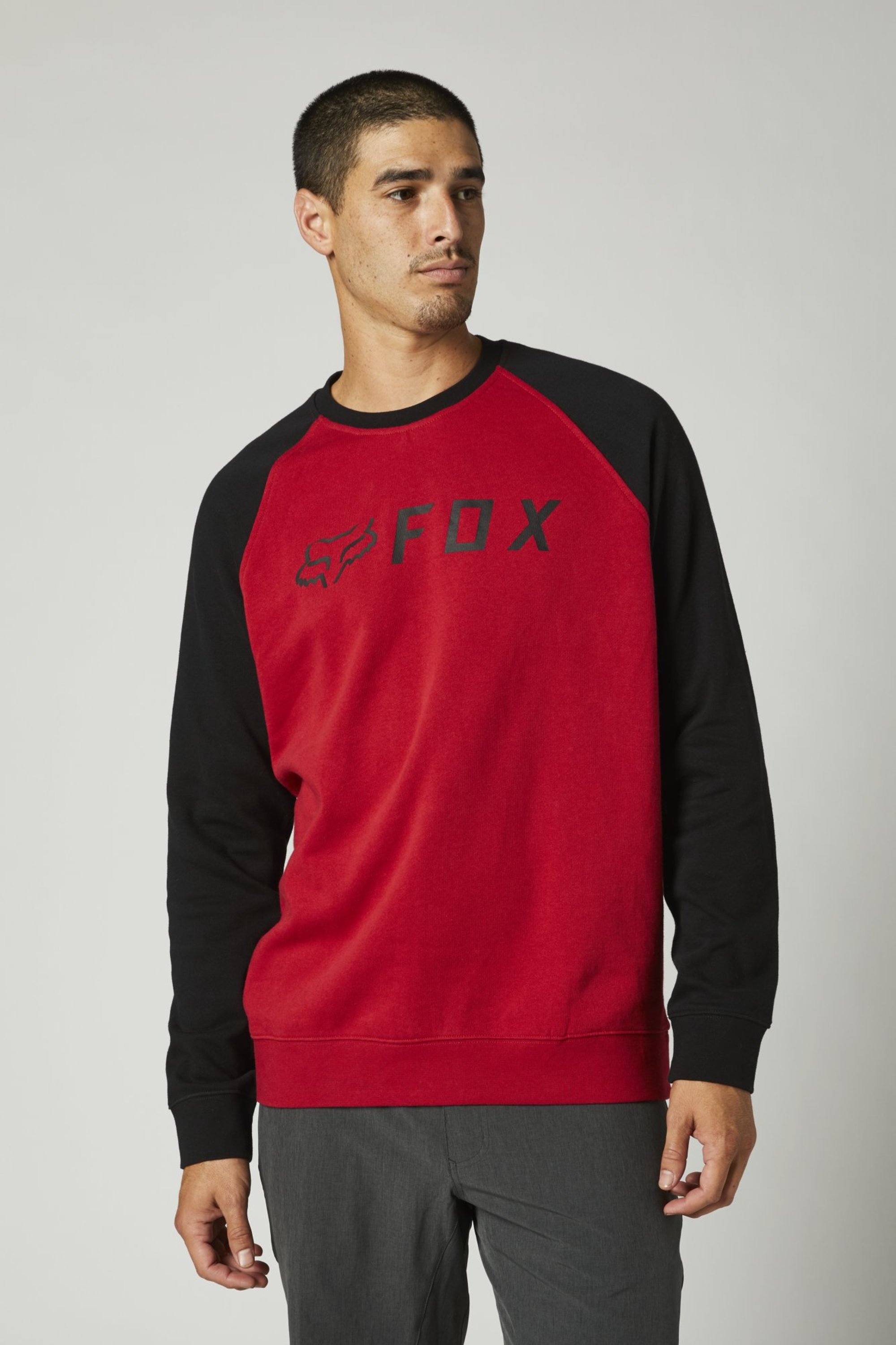fox racing long sleeve shirts for men apex crew fleece