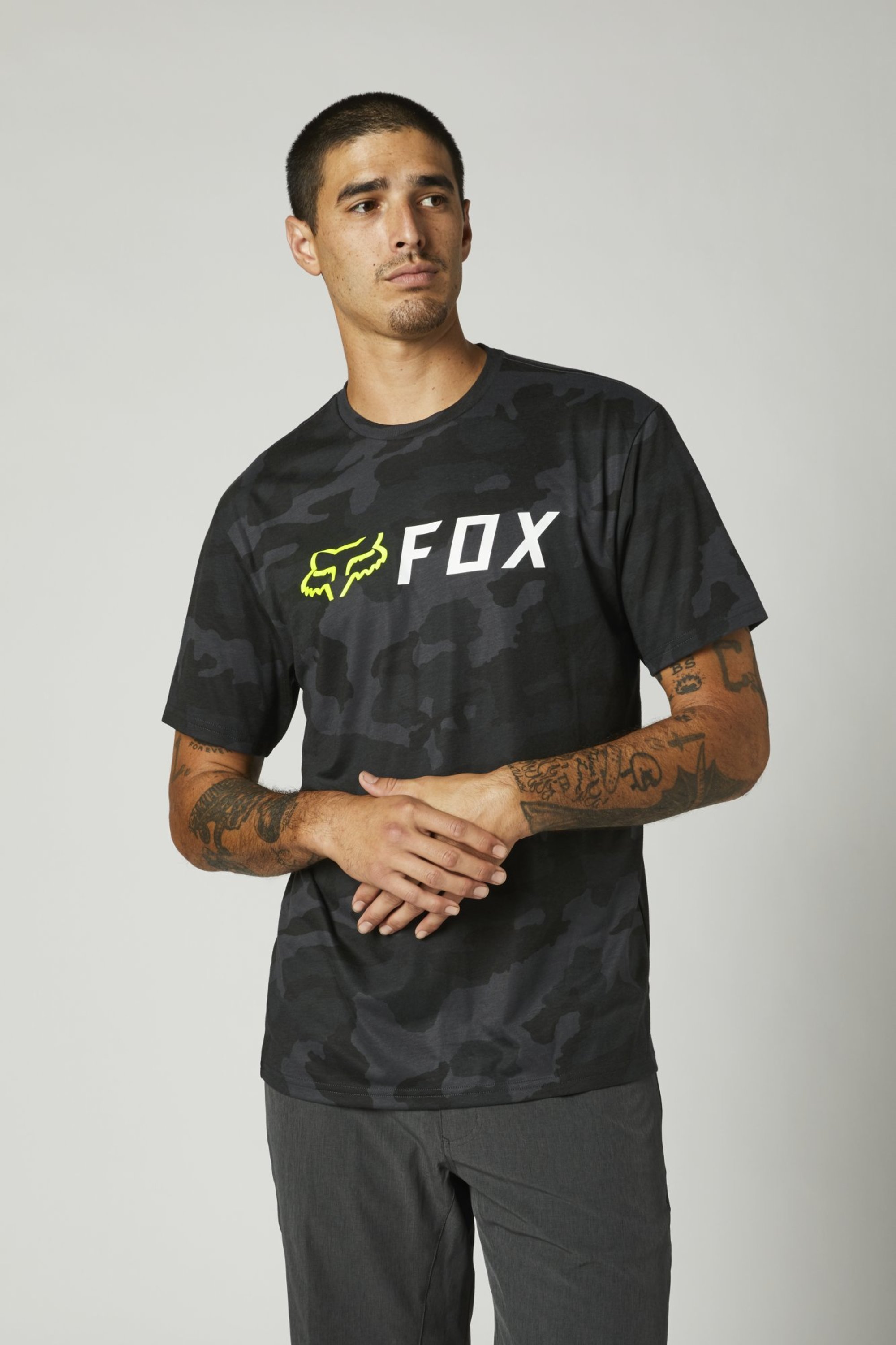 fox racing t-shirt shirts for men apex camo tech