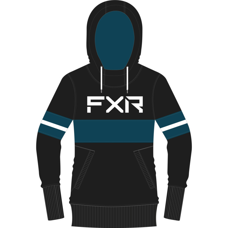 fxr racing hoodies  stripe pullover hoodies - casual