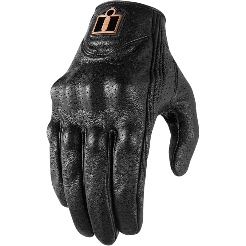 icon gloves  pursuit classic perforated leather - motorcycle