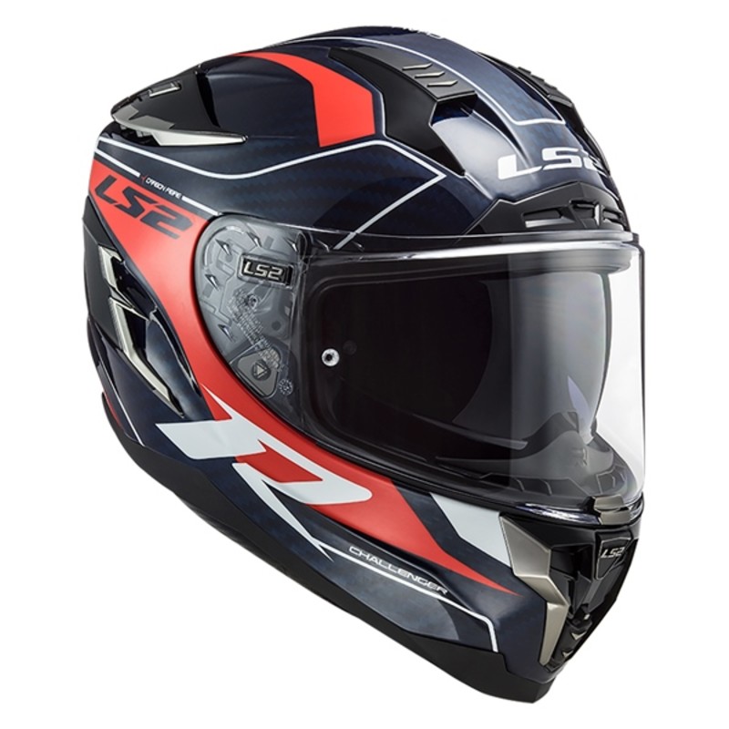 ls2 helmets adult challenger carbon carver full face - motorcycle