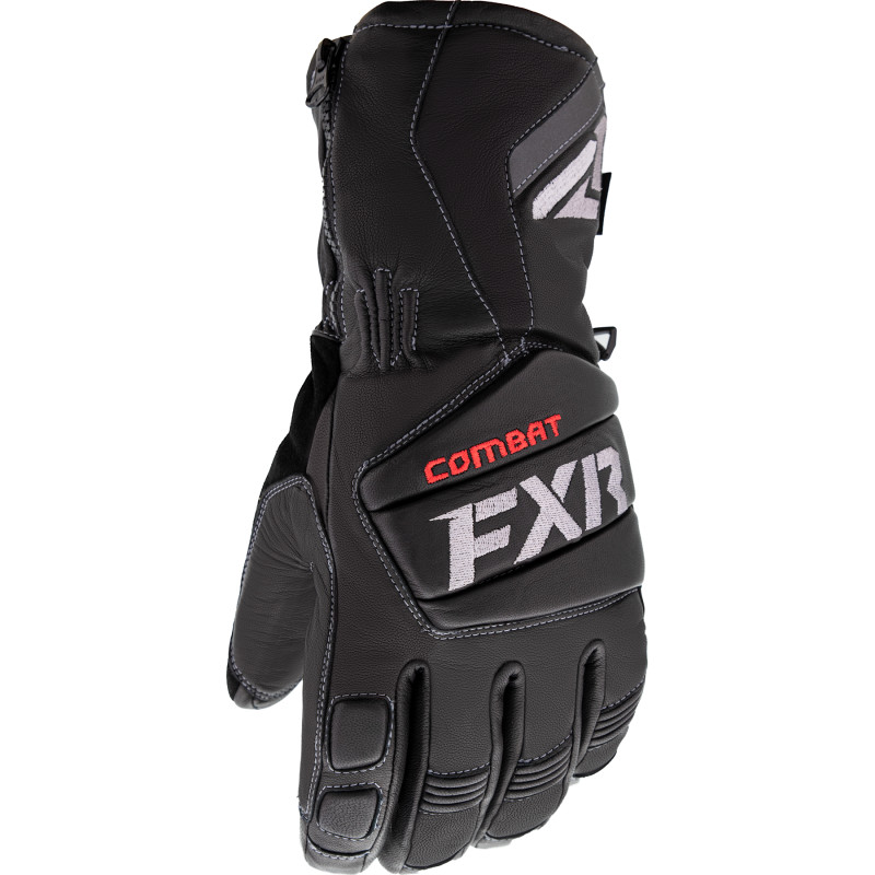 fxr racing gloves  combat leather short cuff gloves - snowmobile