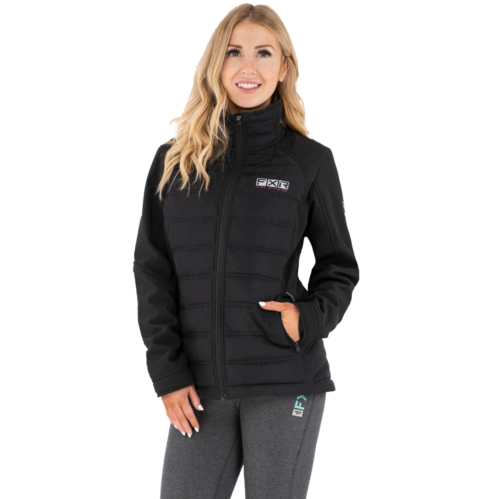 fxr racing jackets for womens podium hybrid synthetic down