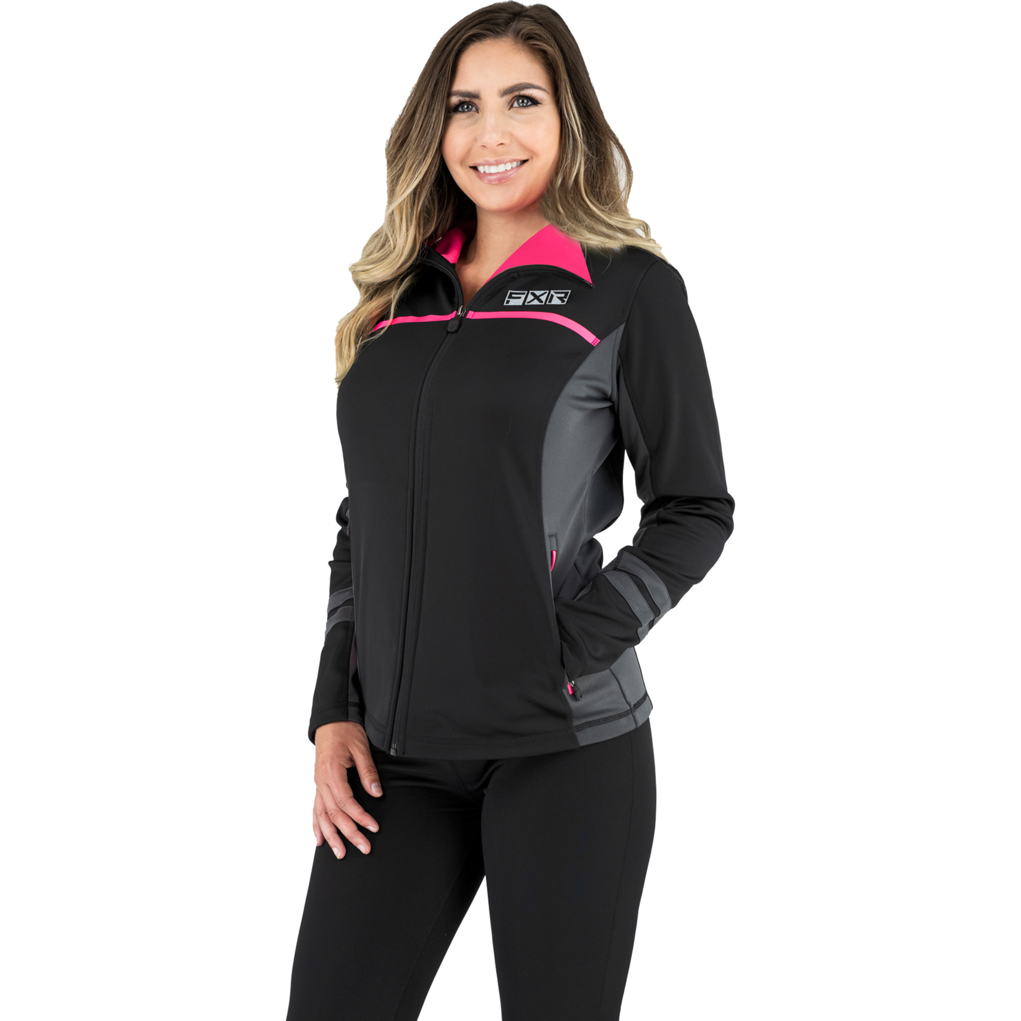fxr racing top baselayers for womens elevation tech zipup