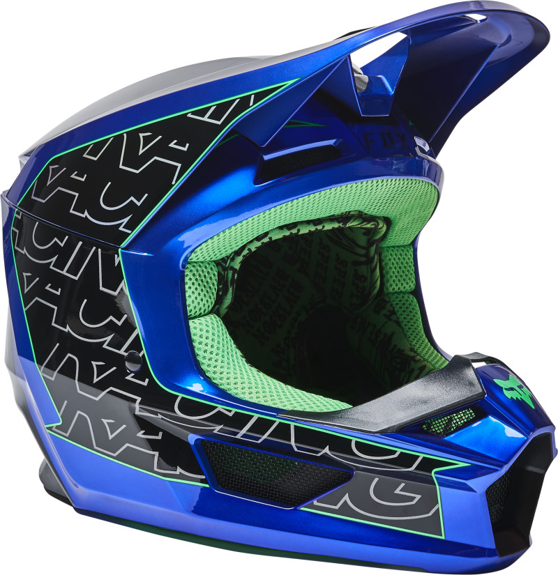 fox racing helmets adult v1 peril helmets - dirt bike