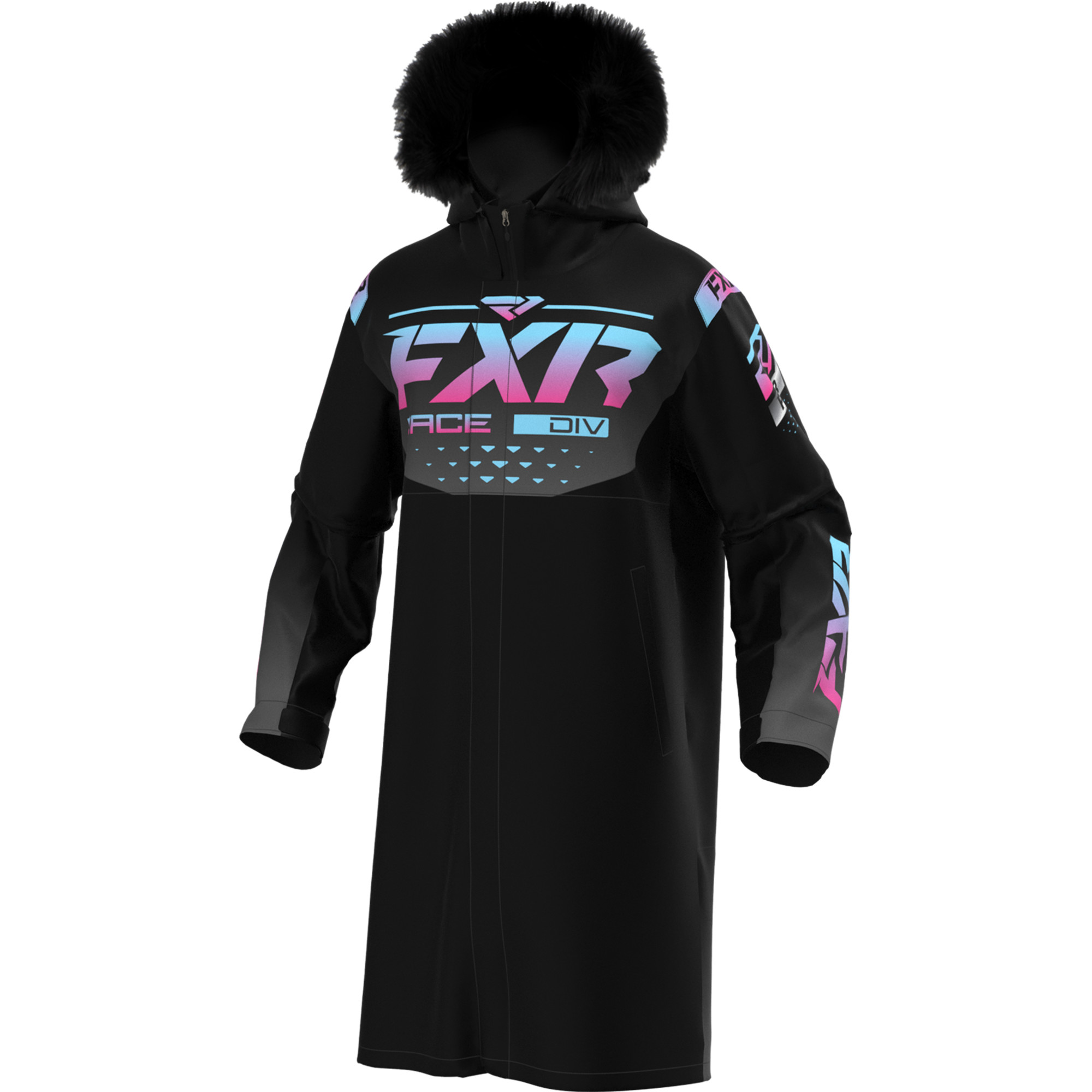 motoneige manteaux isolés par fxr racing pour femmes warm up coat