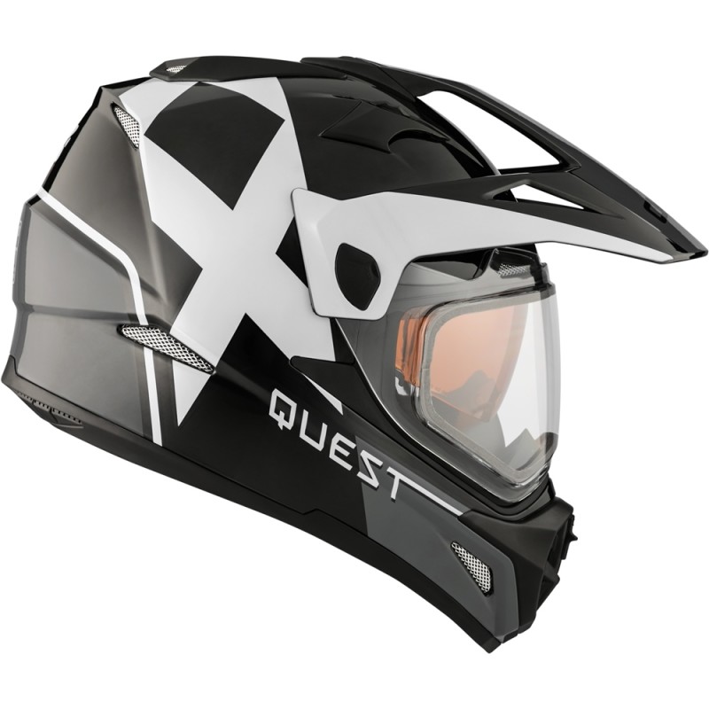 ckx helmets adult quest rsv max electric shield - snowmobile