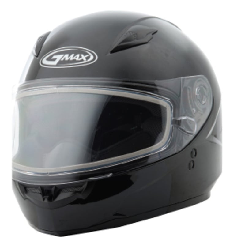 g-max helmets  gm49y solid dual shield - snowmobile