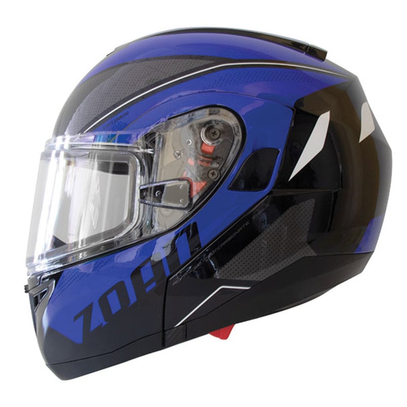 zoan helmets adult optimus (electric) electric shield - snowmobile