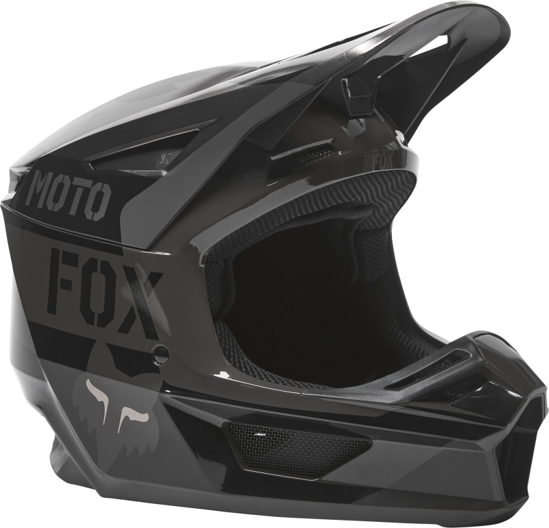 fox racing helmets adult v2 nobyl black helmets - dirt bike