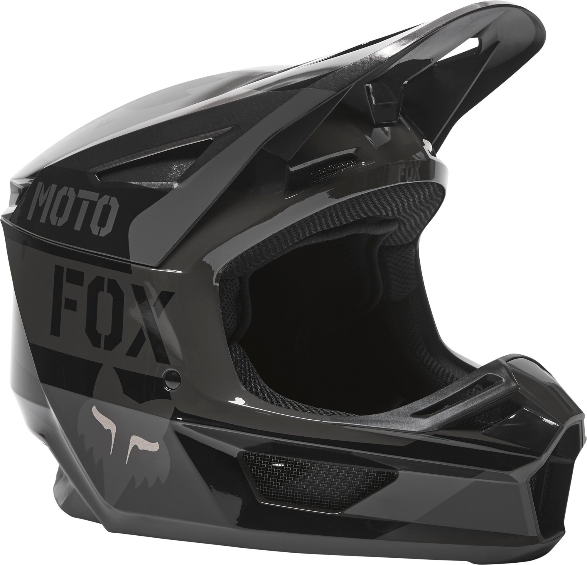motocross casques par fox racing adult v2 nobyl black