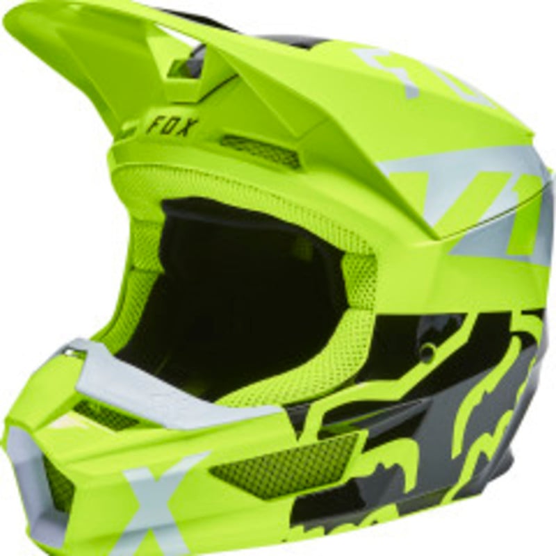 fox racing helmets  v1 skew helmets - dirt bike