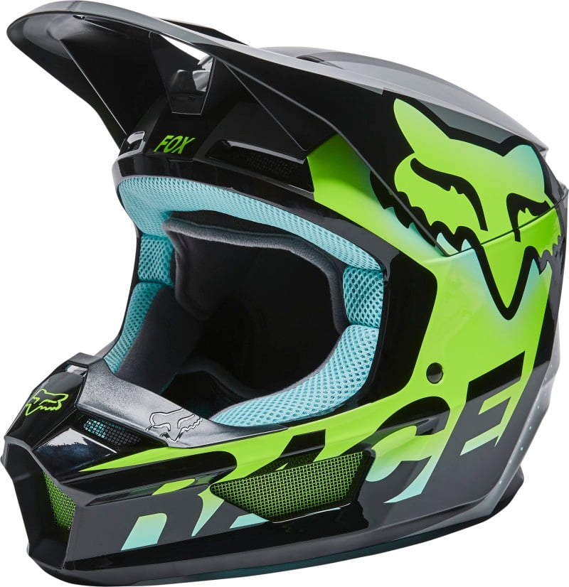 fox racing helmets  v1 trice helmets - dirt bike