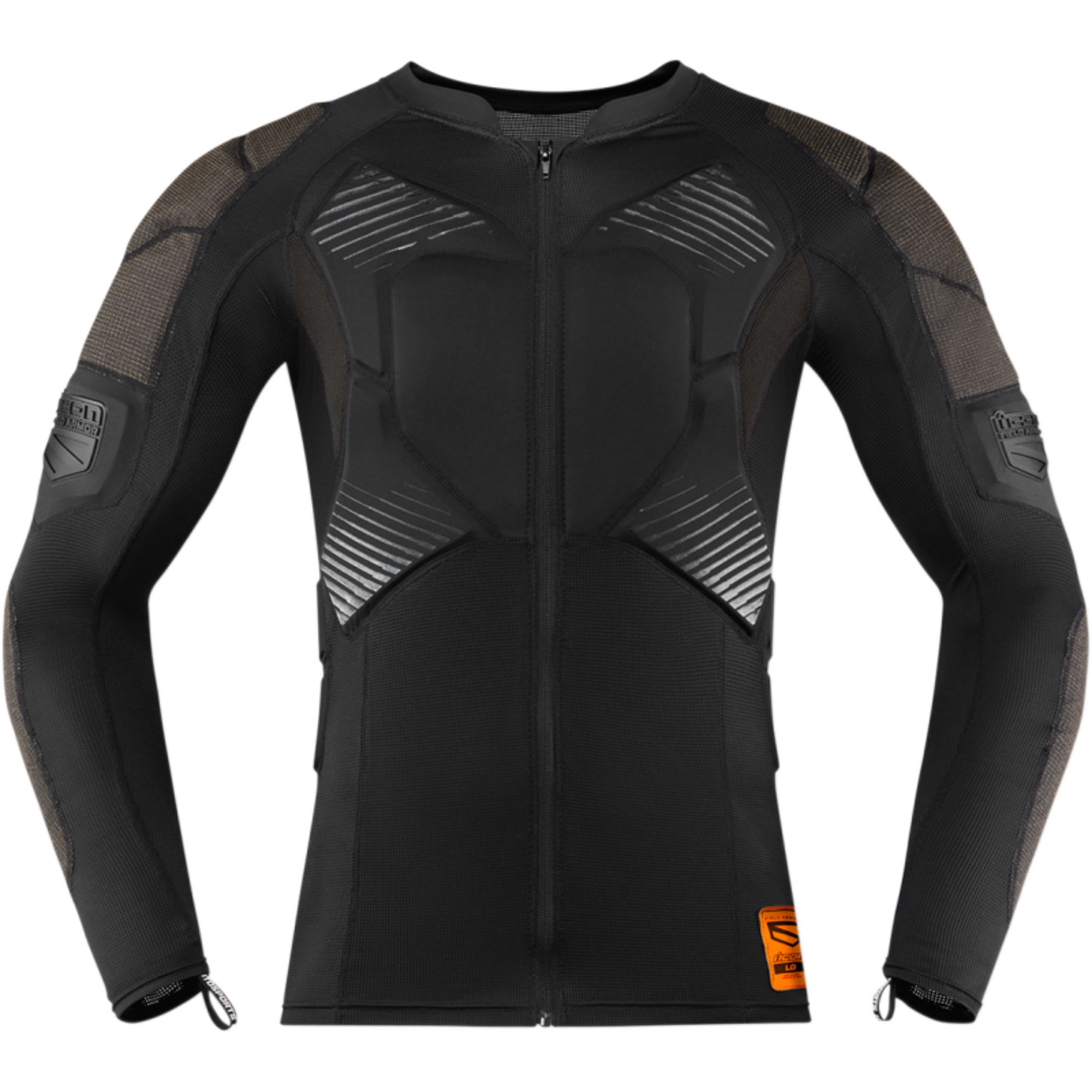 motocross protections par icon adult fiel armor compression shirt