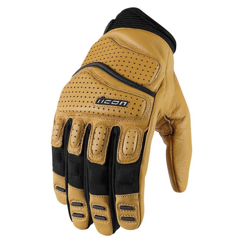 icon gloves  superduty 2 perforated leather - motorcycle