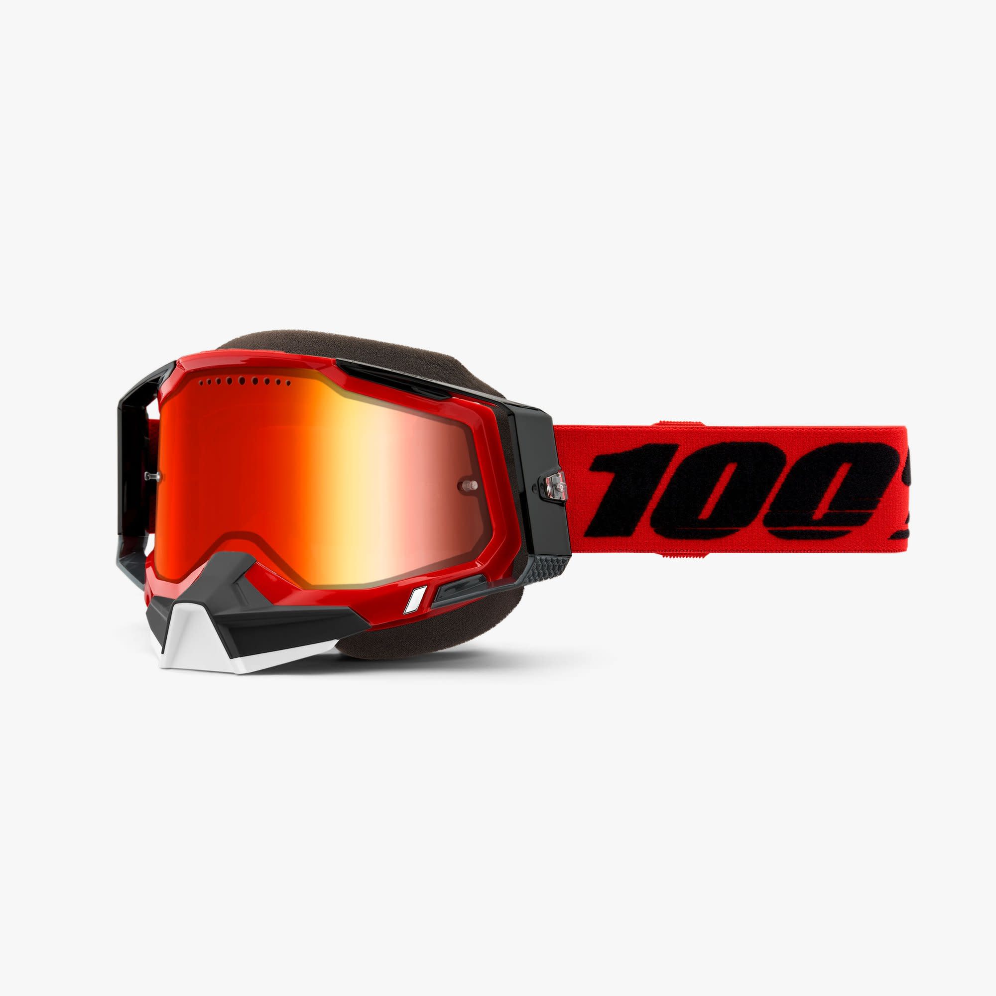 motoneige lunettes & lentilles par 100% adult racecraft 2 mirror