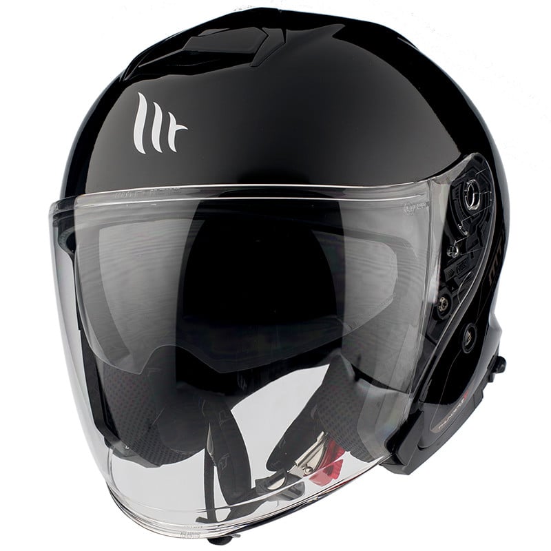 mt helmets adult thunder 3 sv jet solid open face - motorcycle