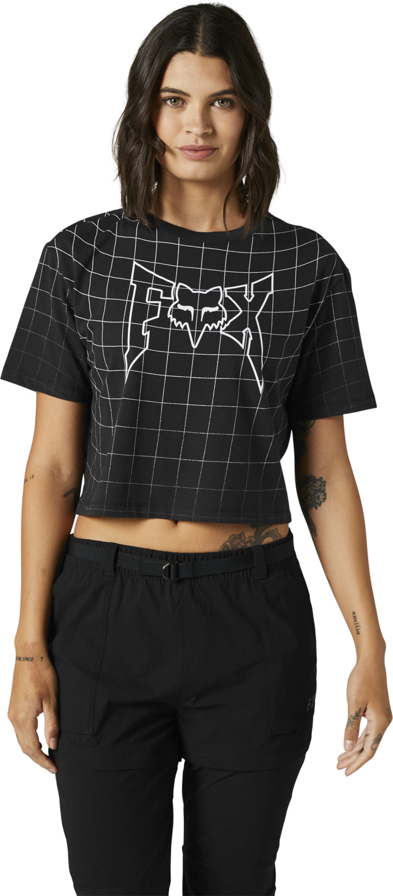 fox racing shirts  celz cropped tee t-shirts - casual
