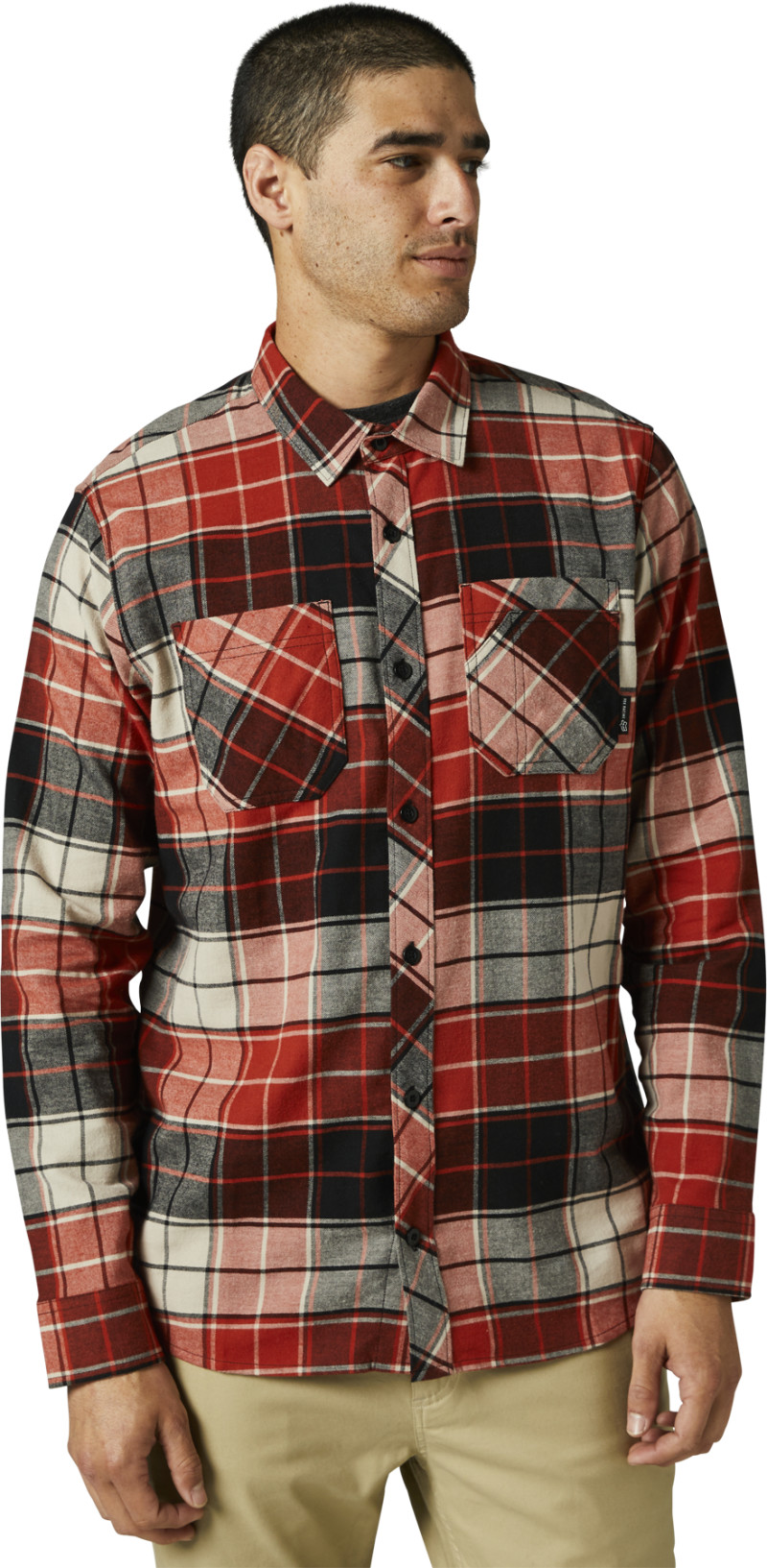 fox racing long sleeve shirts grainz utility flannel