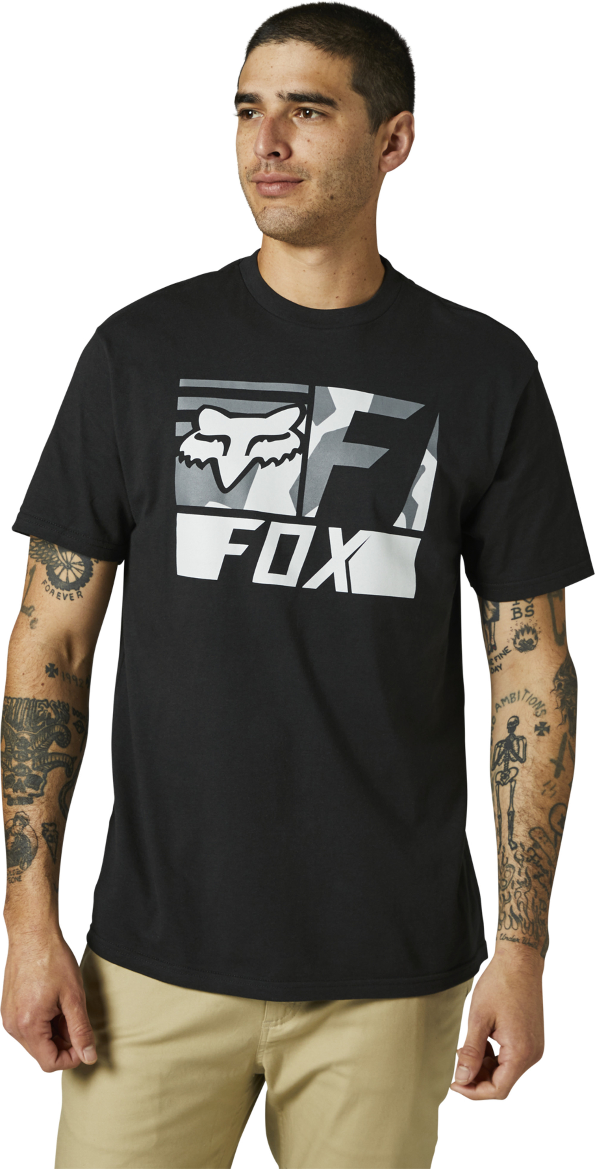 mode hommes chandails t-shirts par fox racing men rwt box ss premium