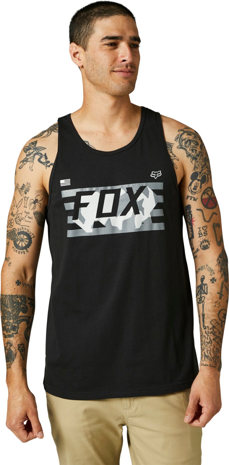 fox racing tank top shirts for men rwt flag premium