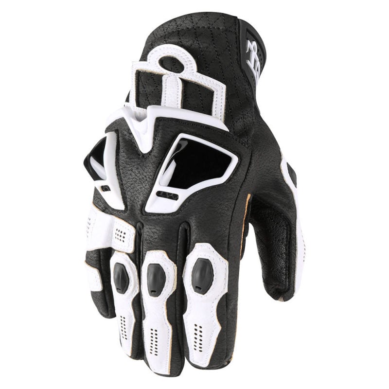 icon leather gloves for mens hypersport short
