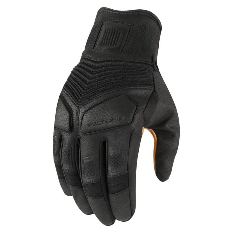 icon leather gloves for mens 1000 nightbreed