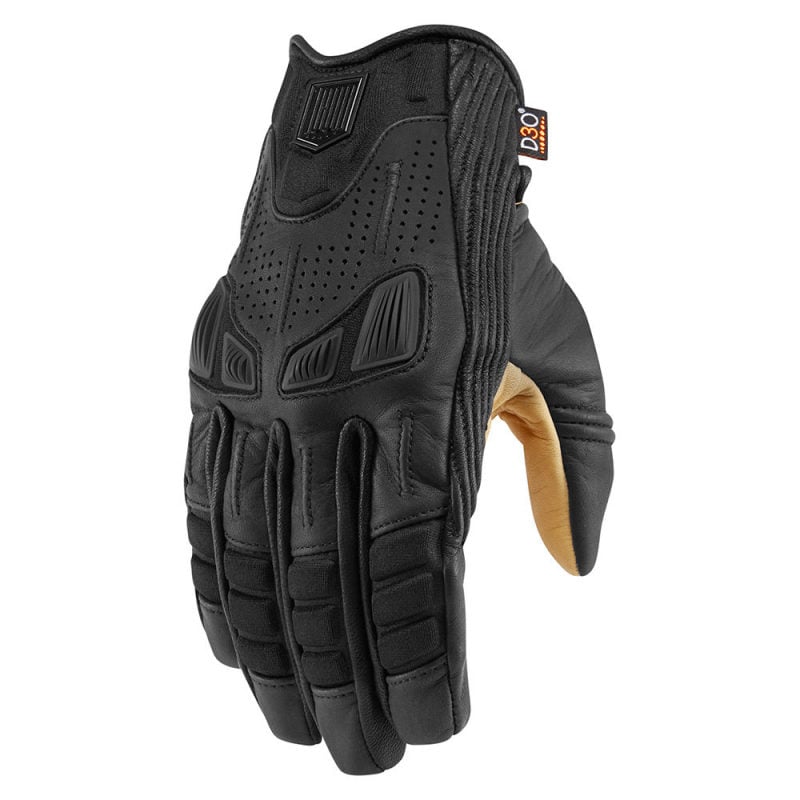 icon gloves  one thousand axys leather - motorcycle