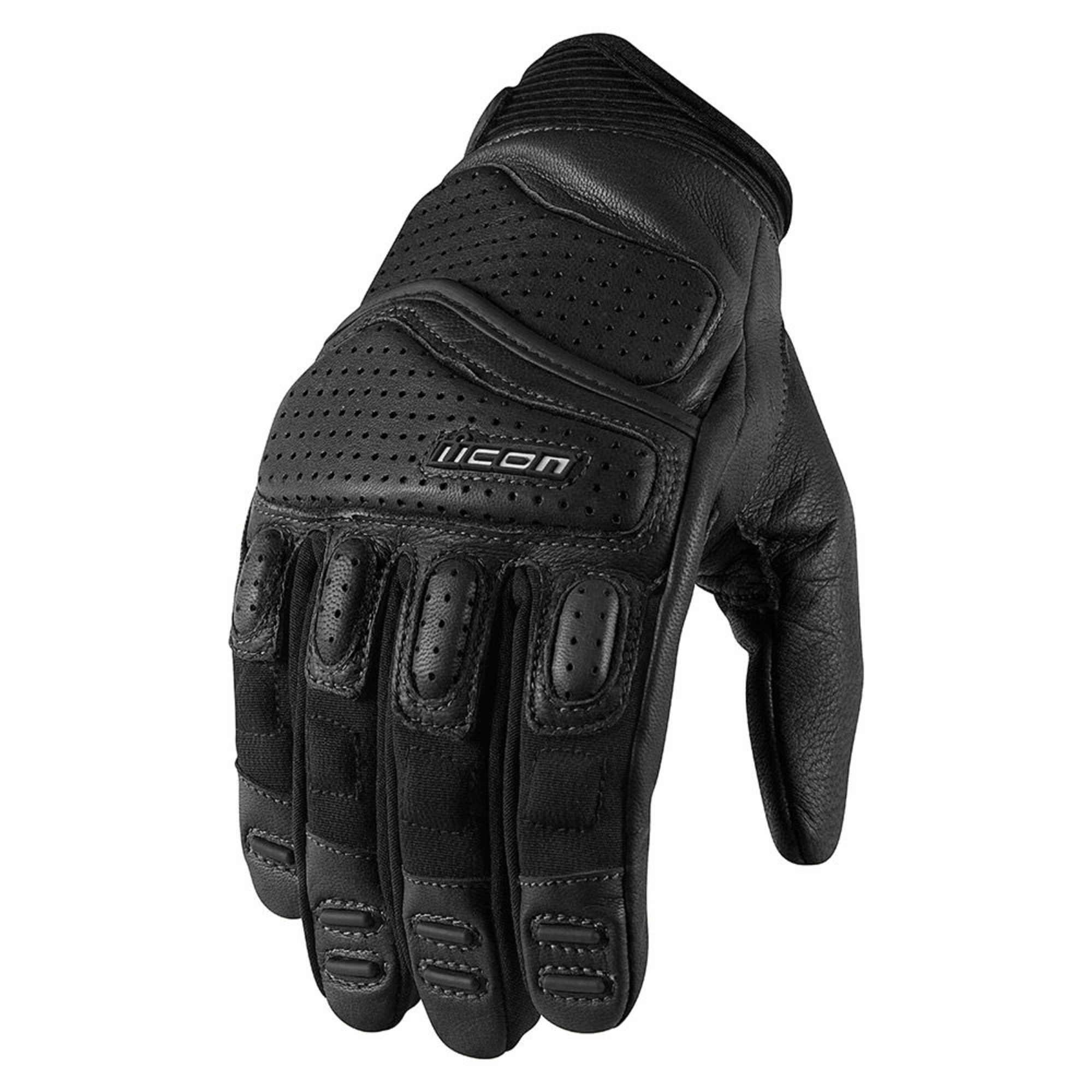 icon leather gloves for men superduty 2 perforated