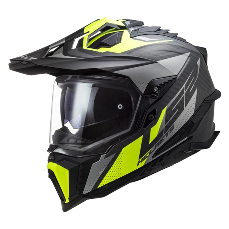 ls2 helmets adult explorer carbon focus dual sport - motorcycle